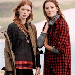 Madewell Wintermix Cable Knit Sweater Large